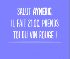 Reciblage prénom et météo