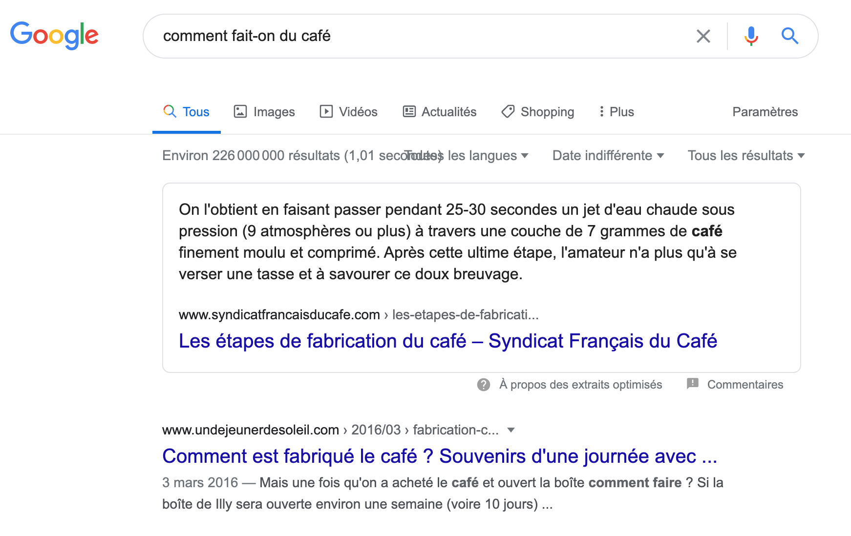 featured snippet position 0