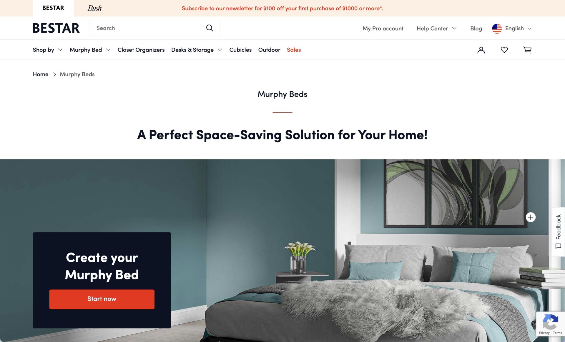 Bush's Murphy Bed page