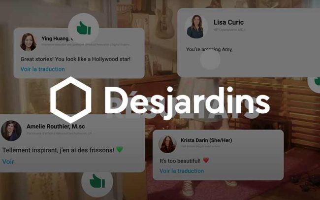 Social reactions on Desjardins Campaign