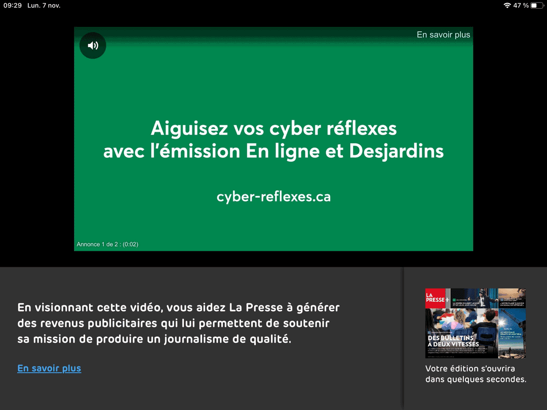 Desjardins Sécurité dans La Presse