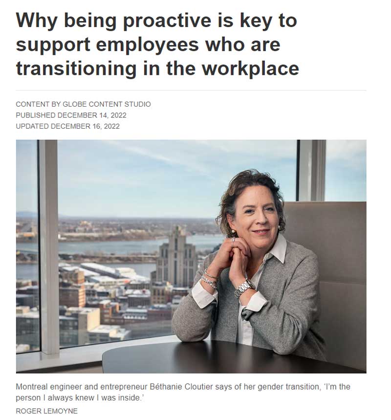 Article in the Globe&Mail for Desjardins Collective Insurance